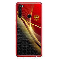 Russia sport: red and black – Чехол для Xiaomi Redmi Note 8T с принтом купить