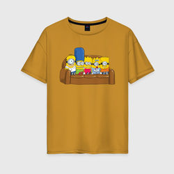 Simpsons Minions – Женская футболка хлопок Oversize с принтом купить со скидкой в -16%