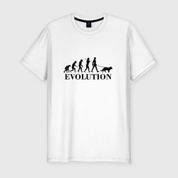 Evolution – Мужская футболка хлопок Slim с принтом купить