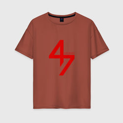 Agent 47 hitman – Женская футболка хлопок Oversize с принтом купить со скидкой в -16%