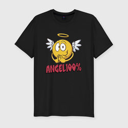 ANGEL 100% – Мужская футболка хлопок Slim с принтом купить