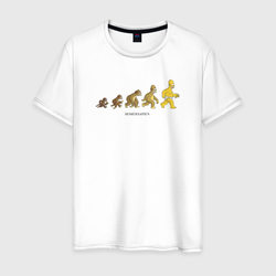 Эволюция Гомера – Мужская футболка хлопок с принтом купить со скидкой в -20%