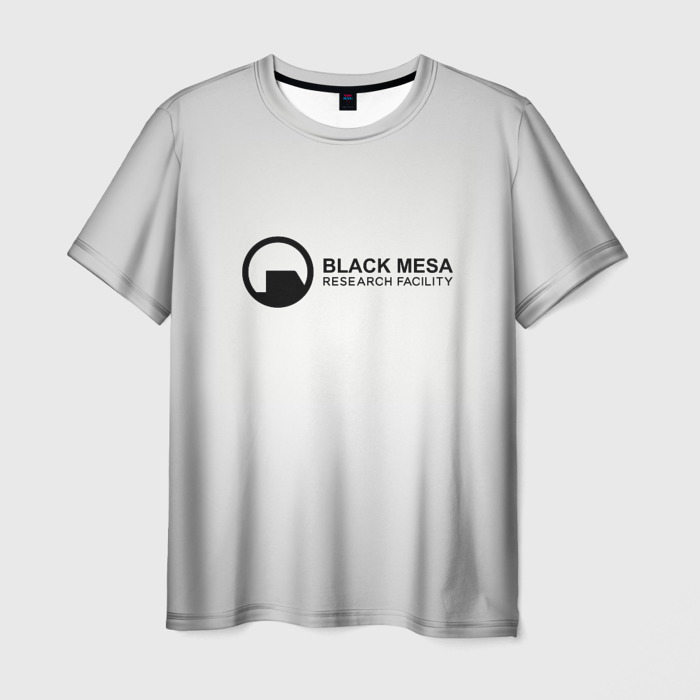 Мужская футболка с принтом Black Mesa, вид спереди №1