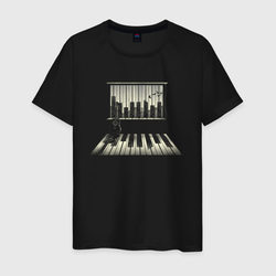 Город музыки  – Мужская футболка хлопок с принтом купить со скидкой в -20%