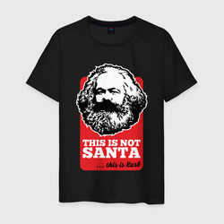 Это не Санта, это Карл – Мужская футболка хлопок с принтом купить со скидкой в -20%