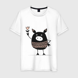Свинка – Мужская футболка хлопок с принтом купить со скидкой в -20%