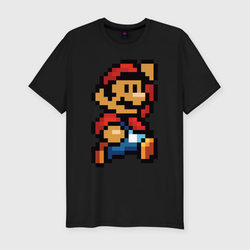 Супер Марио – Мужская футболка хлопок Slim с принтом купить