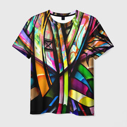 Красочное граффити – Мужская футболка 3D с принтом купить со скидкой в -23%