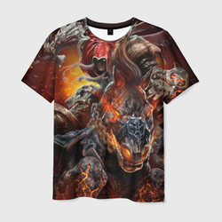 Демон-Всадник Darksiders – Мужская футболка 3D с принтом купить со скидкой в -26%