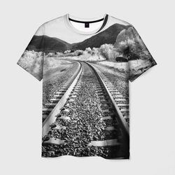Железная дорога – Мужская футболка 3D с принтом купить со скидкой в -23%