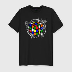 Кубик Рубика – Мужская футболка хлопок Slim с принтом купить