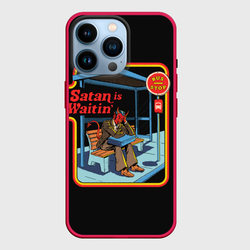 Satan Waitin – Чехол для iPhone 14 Pro с принтом купить