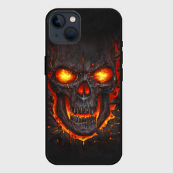 Skull Lava – Чехол для iPhone 14 Plus с принтом купить