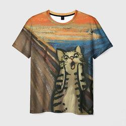 Крик котика – Мужская футболка 3D с принтом купить со скидкой в -31%