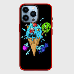Мороженое Монстр – Чехол для iPhone 14 Pro с принтом купить