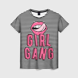 Girl gang – Женская футболка 3D с принтом купить со скидкой в -26%