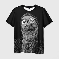 Старый хипстер в круглых очках – Мужская футболка 3D с принтом купить со скидкой в -26%