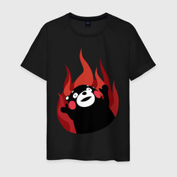 Kumamon поджигает – Мужская футболка хлопок с принтом купить со скидкой в -20%