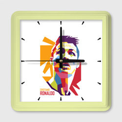 Криштиану Роналду – Настенные часы квадратные с принтом купить