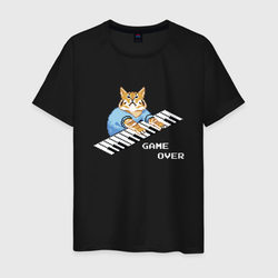 IT CROWD 8 bit cat – Мужская футболка хлопок с принтом купить со скидкой в -20%