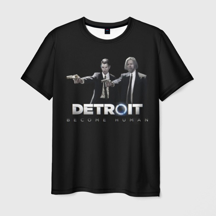 Мужская футболка с принтом Detroit Become Human, вид спереди №1