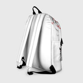 Рюкзак с принтом ЯПОНСКАЯ МЕЧТА | JAPAN DREAM для любого человека, вид сзади №1. Цвет основы: белый