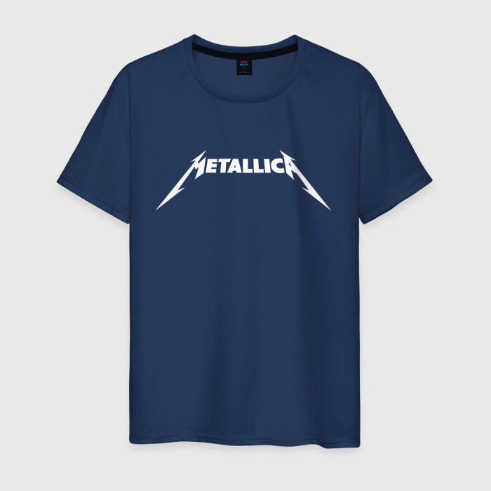 Мужская футболка из хлопка с принтом Metallica, вид спереди №1