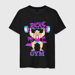 Rick`s gym – Мужская футболка хлопок с принтом купить со скидкой в -20%