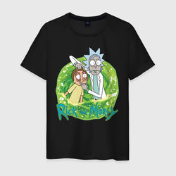 Rick Sanchez and Morty Smith – Мужская футболка хлопок с принтом купить со скидкой в -20%