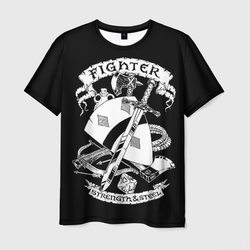 Fighter – Мужская футболка 3D с принтом купить со скидкой в -26%