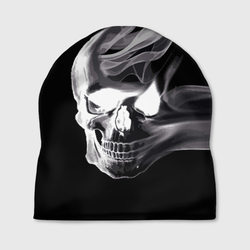 Wind - smoky skull – Шапка 3D с принтом купить