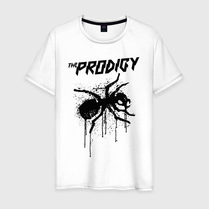 Мужская футболка из хлопка с принтом The Prodigy, вид спереди №1