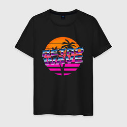 Retrowave – Мужская футболка хлопок с принтом купить со скидкой в -20%