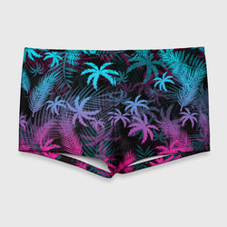 Неоновые пальмы neon palms – Мужские купальные плавки 3D с принтом купить со скидкой в -11%