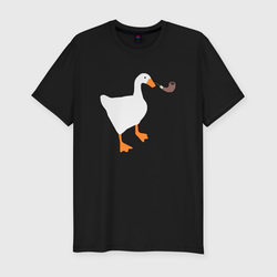 Untitled Goose – Мужская футболка хлопок Slim с принтом купить