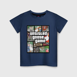 Untitled goose + GTA – Детская футболка хлопок с принтом купить со скидкой в -20%