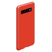 Чехол для Samsung Galaxy S10 с принтом Без дизайна для любого человека, вид спереди №3. Цвет основы: красный