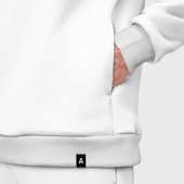 Костюм с принтом Без дизайна для мужчины, вид на модели спереди №4. Цвет основы: белый