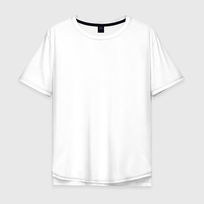 Мужская футболка из хлопка Oversize с принтом Без дизайна, вид спереди №1