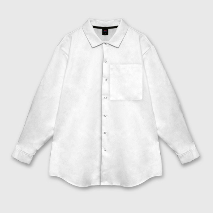 Женская рубашка оверсайз с принтом Без дизайна, вид спереди №1