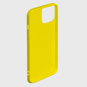 Чехол для iPhone 13 Pro Max с принтом Разлом неоновых плит в трехмерном для любого человека, вид спереди №2. Цвет основы: желтый