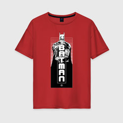 Бэтмен – Женская футболка хлопок Oversize с принтом купить со скидкой в -16%