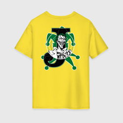 J - Joker – Женская футболка хлопок Oversize с принтом купить со скидкой в -16%