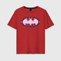 Batgirl – Женская футболка хлопок Oversize с принтом купить со скидкой в -16%