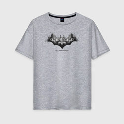 Batman 80th Anniversary – Женская футболка хлопок Oversize с принтом купить со скидкой в -16%