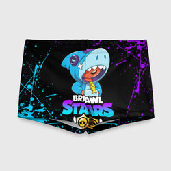 BRAWL STARS LEON SHARK | ЛЕОН АКУЛА – Детские купальные плавки 3D с принтом купить