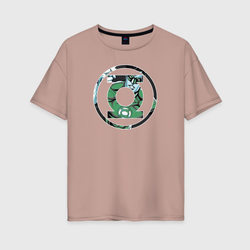 Green Lantern – Женская футболка хлопок Oversize с принтом купить со скидкой в -16%