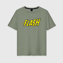 The Flash – Женская футболка хлопок Oversize с принтом купить со скидкой в -16%