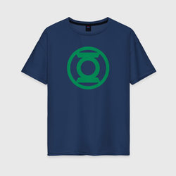 Зелёный Фонарь – Женская футболка хлопок Oversize с принтом купить со скидкой в -16%