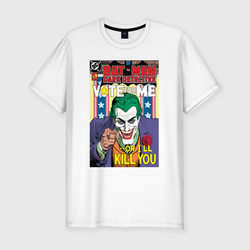 Joker – Мужская футболка хлопок Slim с принтом купить